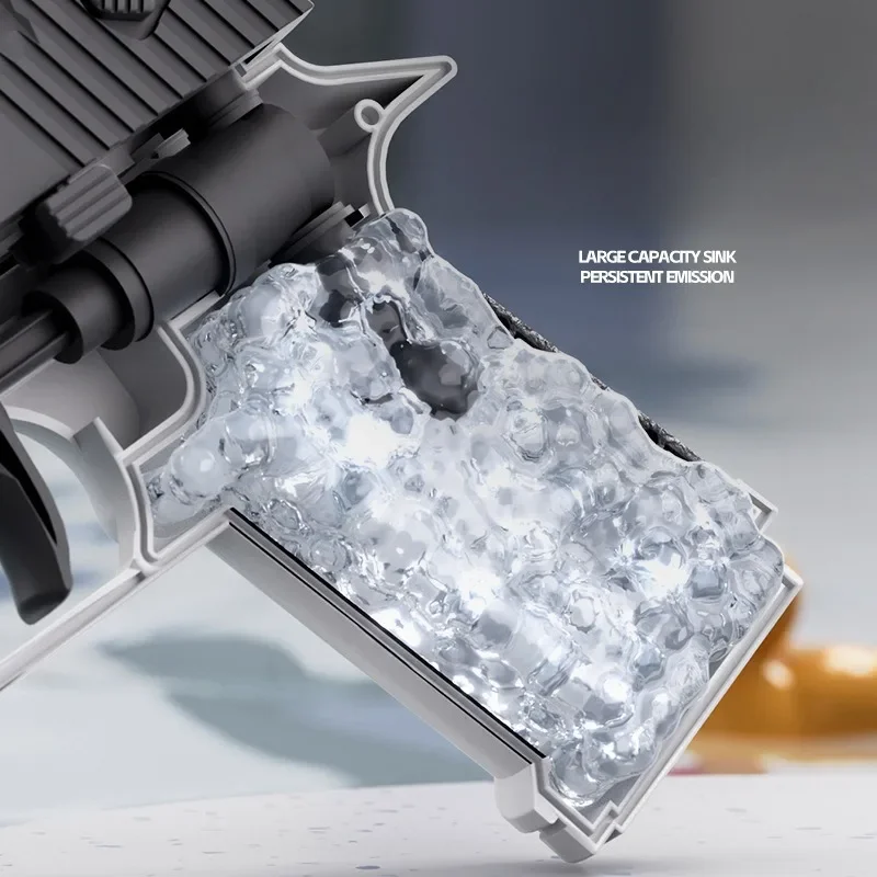 Hot Mini Desert Eagle Mechanical Continuous Firing Water Gun Small Pistol Summer Outdoor Beach Poor Toy Shoot Water Gun for Kids