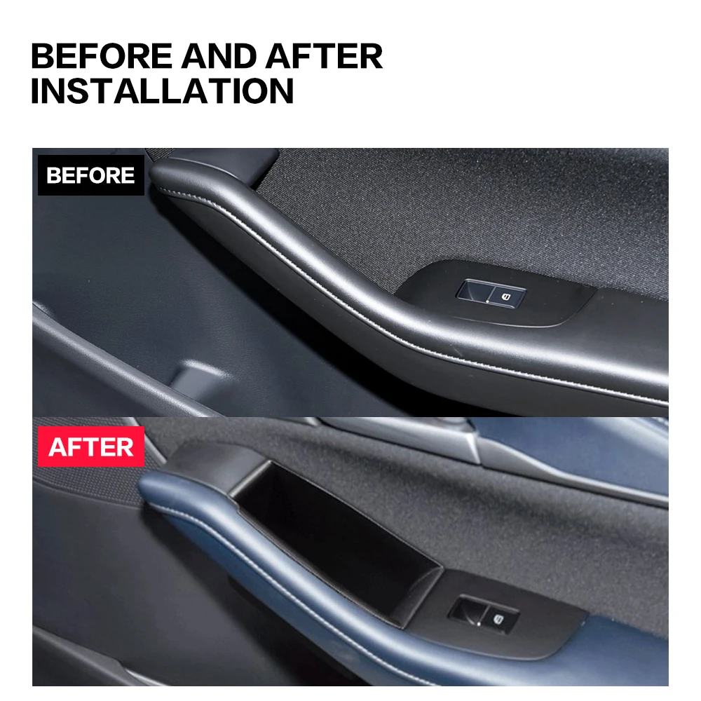 2 Stück für Mazda CX30 CX-30 CX 30 3 2019 - 2025 2020 2021 2022 2023 2024 Auto-Türvorderstauraum-Box Tasche Innenraum Auto-Zubehör – Detail 2