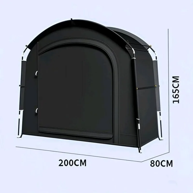 Household Simple Parking Shed Bicycle Mountain Bike Storage Tent Silver Coated Oxford Cloth Waterproof and Dustproof Cover