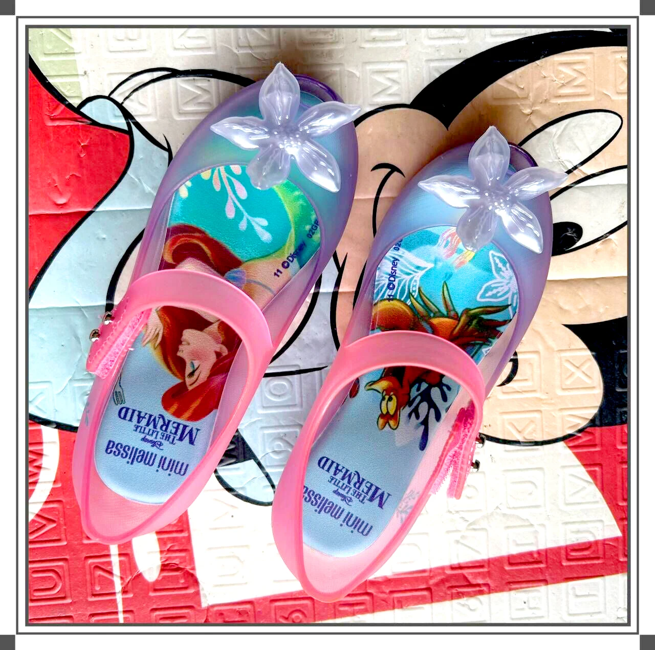 2-6Years Summer Children\'s sandals Girls Sandals Mermaid cartoon Princess Shoes Baotou Jelly Shoes Baby Fragrant Kids Sandals