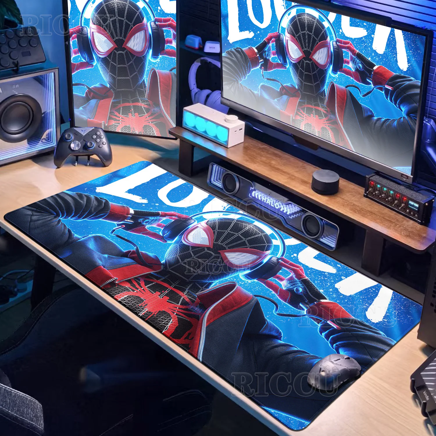 

Lager S-Spider Man Mouse Pad XXL Anime HD Rubber Non-slip Keyboard Mouse Mat Laptops Gaming Accessories Suitable for Office Desk