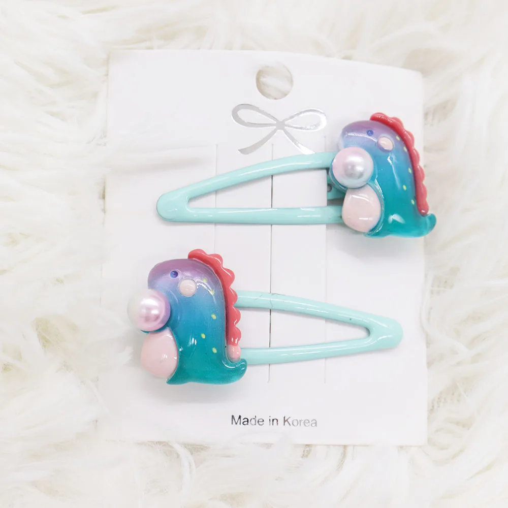 2Pcs Hairpin Girl Animal Cute Hair Head Hair Accessory Elephant Dinosaur Headpiece Hairpin Cartoon Headband Hairpin Headpiece