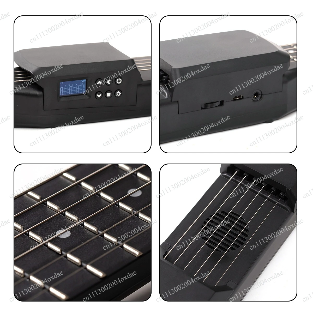 Portable Mini Smart Electric Guitar 12 fret digital practice piano Introductory small guitar Easy to use for beginners