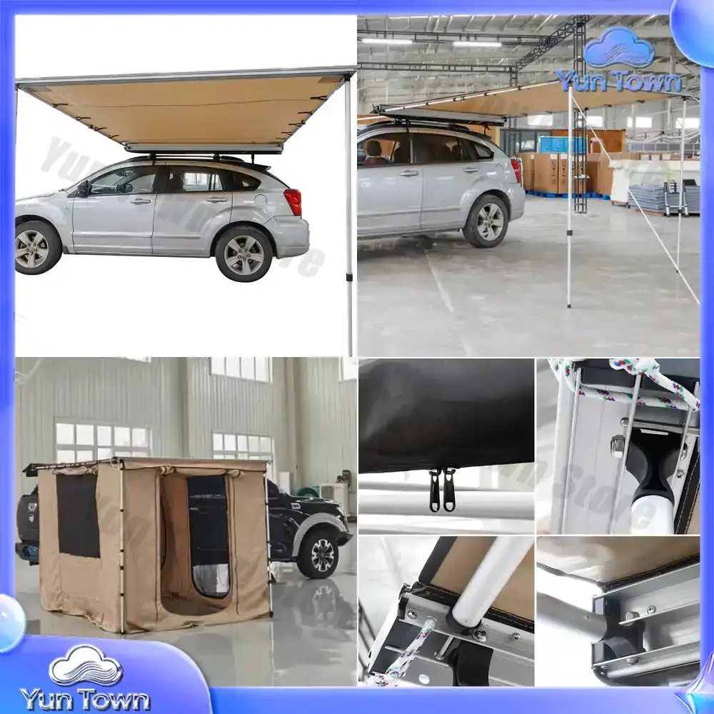 Off-road Waterproof Aluminum Frame 4WD Camper Side Awning for RVs for Campers for Overlanding for Van Life for SUVs for