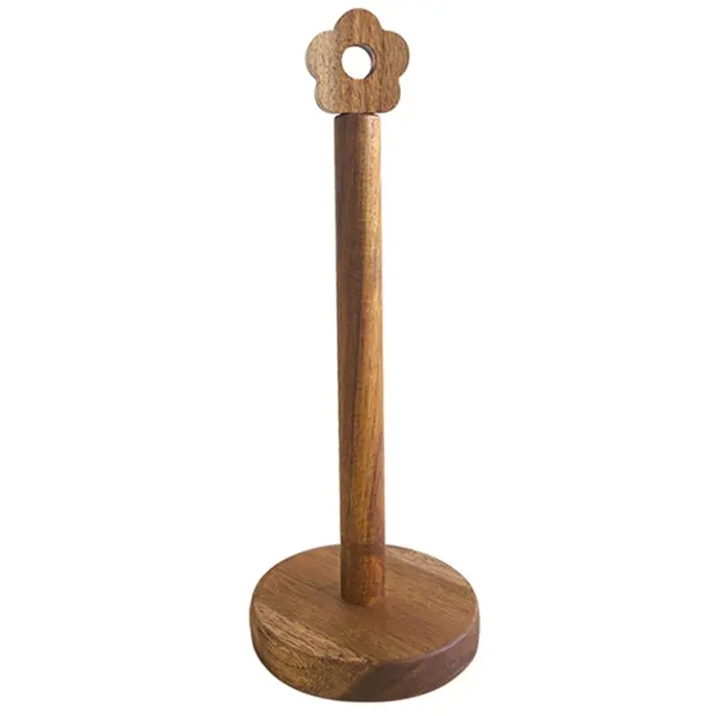 

-November Flower-Shaped Paper Towel Stand Free Standing Movable Punch-Free Bathroom Accessory