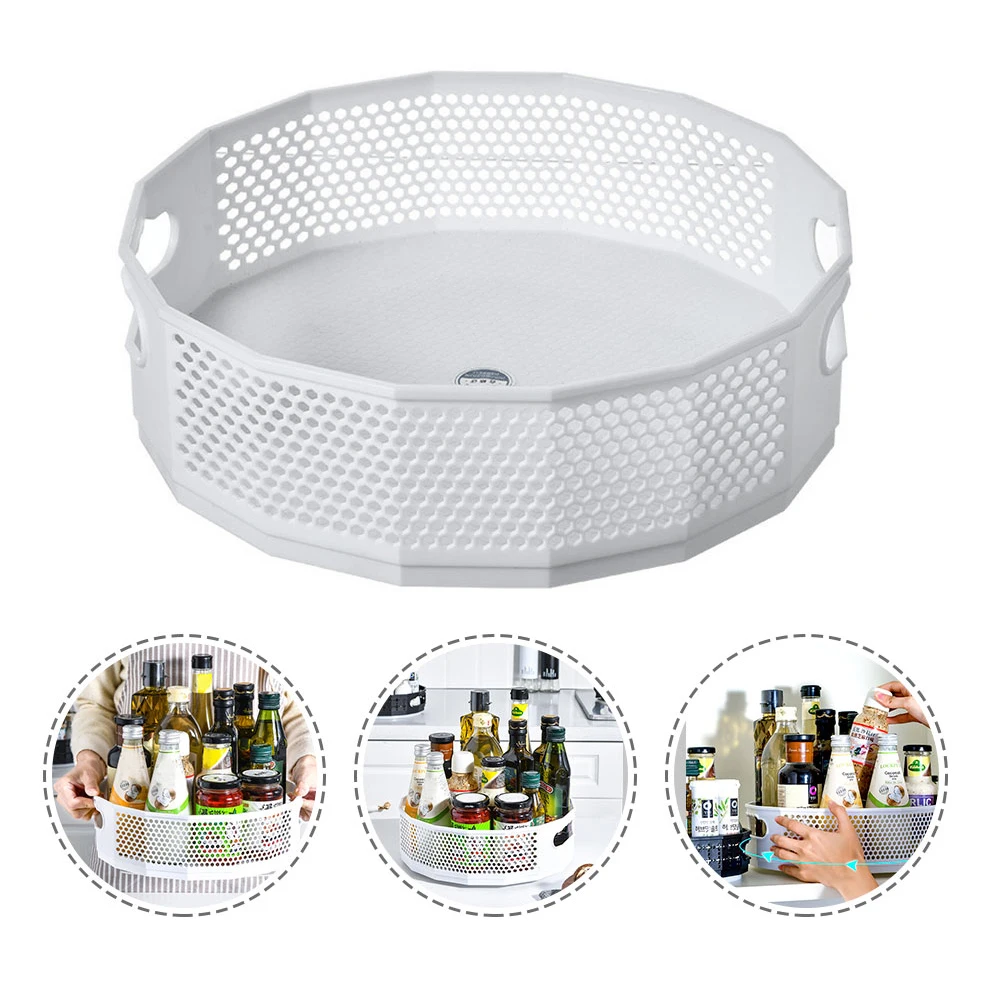 

Pantry Organization and Storage Box Tray Makeup Holder Cupboard White Desktop Bins Organizer