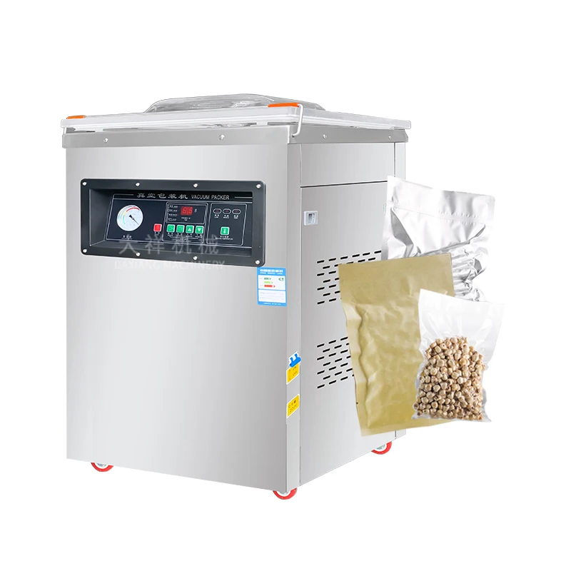 

DZ-600-2D Food Vegetable Fruit Sandwich Container Sealing Fish Meat Shrimp Ready Meals Nitrogen Flushing Vacuum Sealer Machine