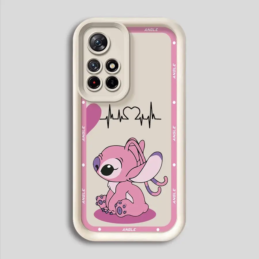 Disney Stitch Angle Lover Phone Case for Xiaomi Redmi Note 11 12 13 Pro Plus 10Pro 11Pro 10S 11S 12S 12Pro 5G Soft Cover Shell