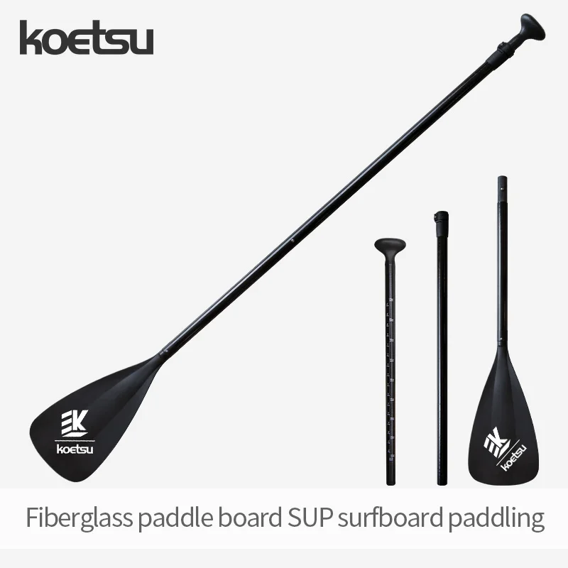 KOETSU Fiberglass Paddle Adjustable from 5.5ft to 6.8ft for Stand Up Paddle Board Sup Surfboard Removable Carry