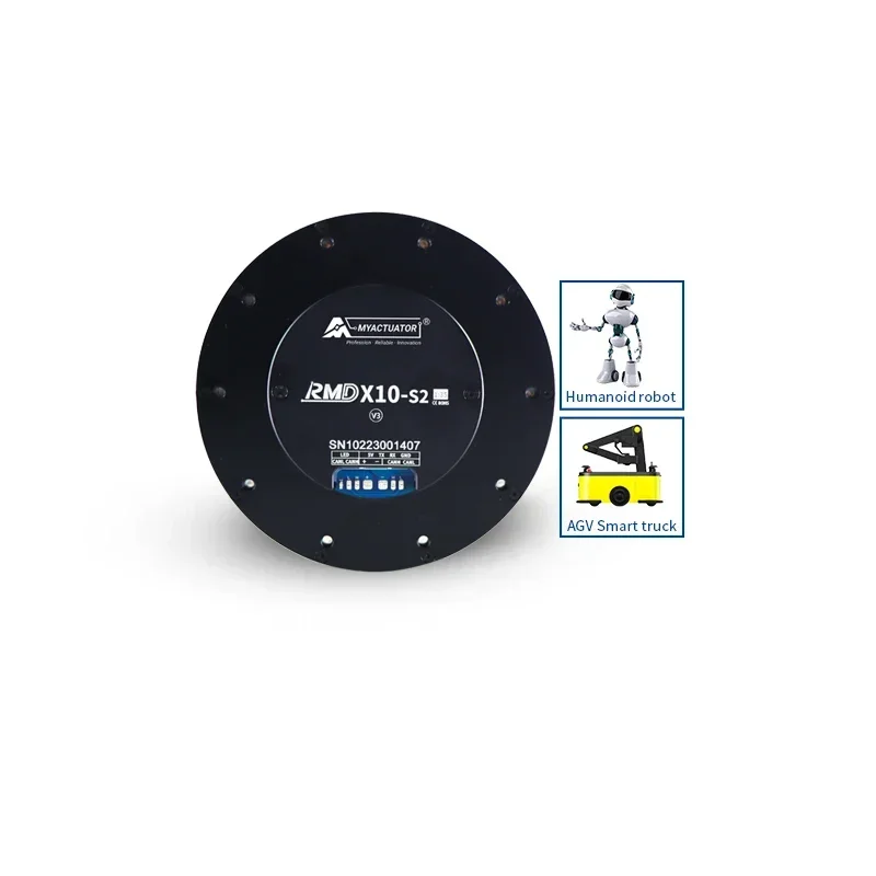 

Бесщеточный двигатель Myactuator Gear RMD-X10S2 1:35 V3 с большим крутящим моментом 50 Н·м, 50 об/мин, 265 Вт, 18-битный магнитный энкодер, CAN, RS485