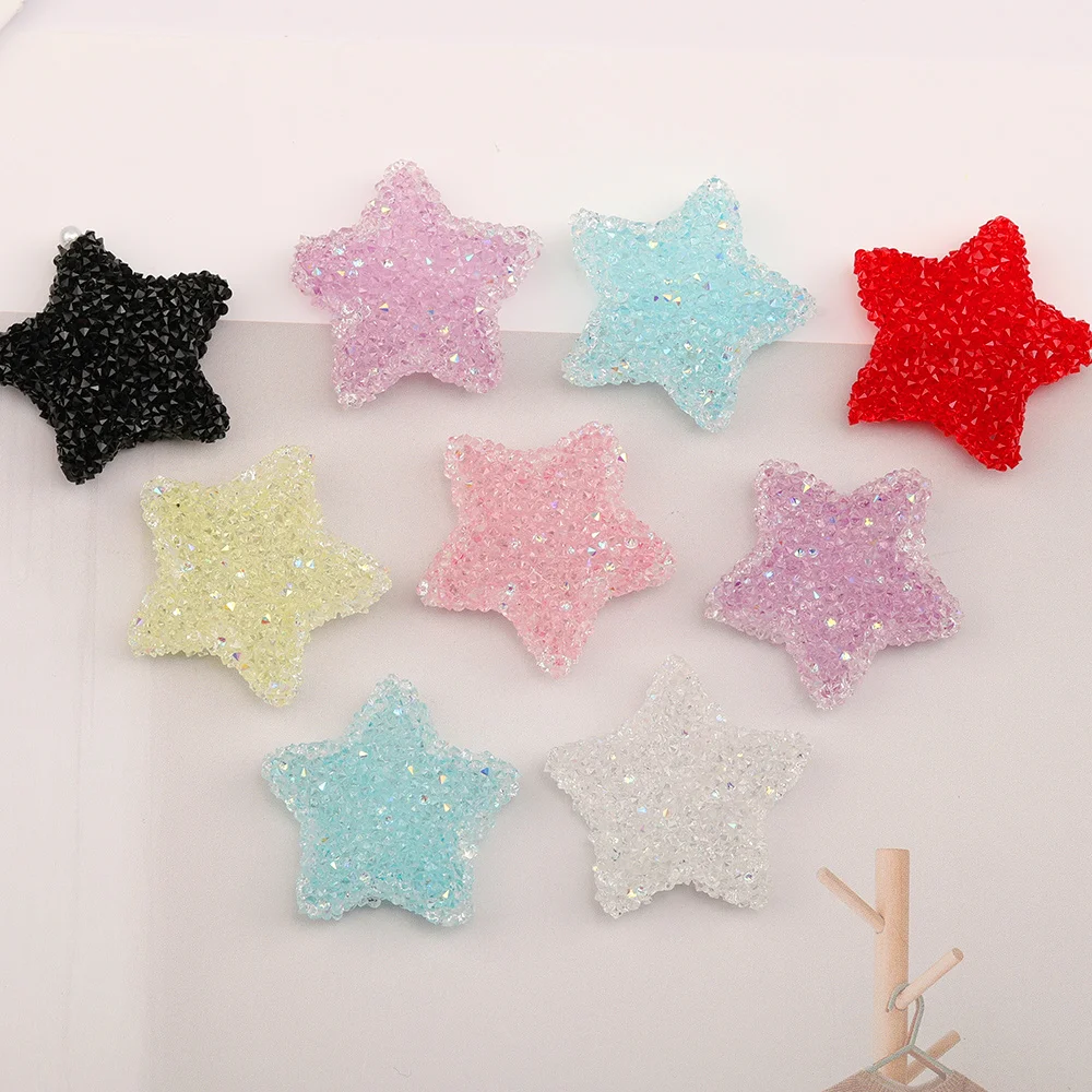 التخليص 50 قطعة 29*29 مللي متر DIY حبة/يدوية الصنع/شكل نجمة/يدوية الصنع/تأثير حجر الراين/نتائج ومكونات المجوهرات/خرزة أكريليك #2