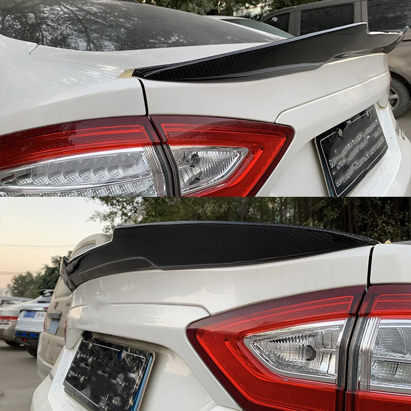 For Ford Mondeo/Fusion Spoiler 2013 2014 2015 2016 2017 High Quality Real Carbon fibre/FRP Car Rear trunk cover spoiler wings