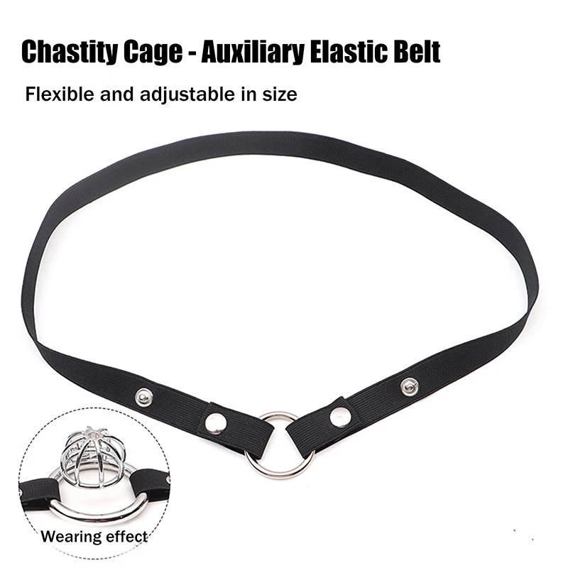 مكافحة قفص العفة الذكور جهاز مساعد حزام قابل للتعديل حبل ثلاثة طريقة توسيع شريط مرن لعبة الجنس مثير الملابس الداخلية للرجال