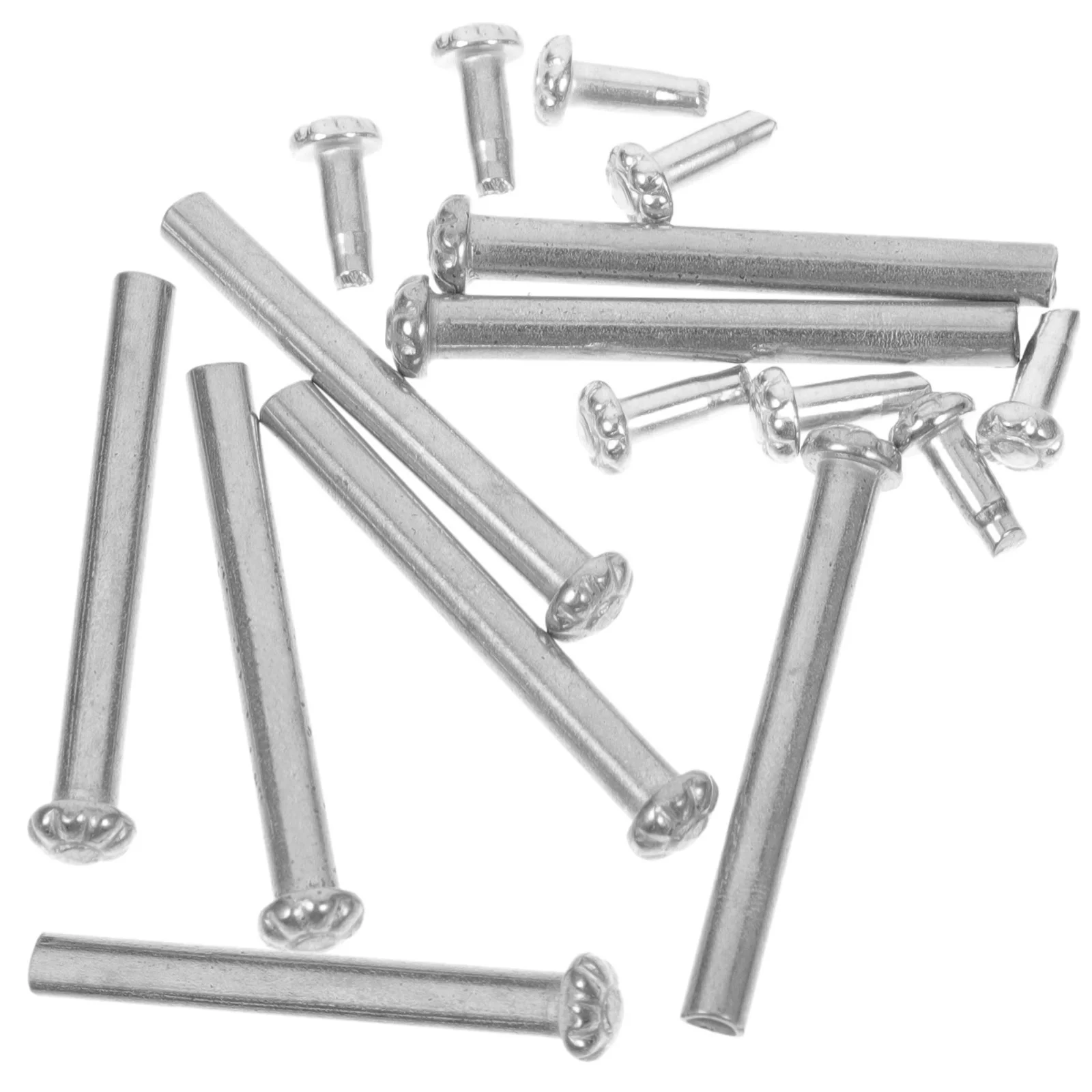 

6Pcs Folding Fan Shaft Rivets Replacement Kit Durable Metal Pins Repair Accessories for Handheld Fan Maintenance