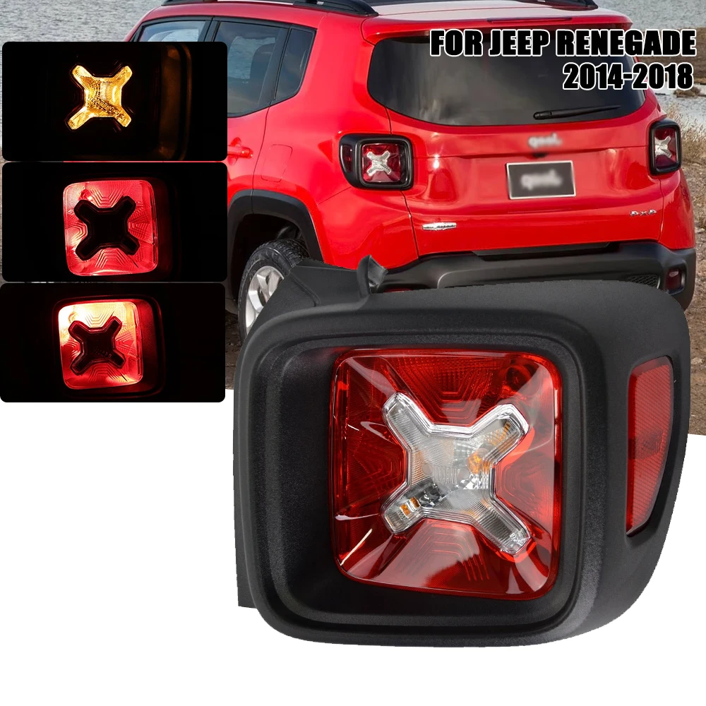 

Левый/правый задний фонарь для Jeep Renegade 2014 2015 2016 2017 2018, задний фонарь стоп-сигнала с
