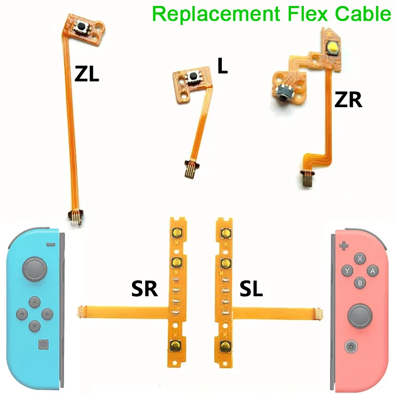 Zamienny przełącznik Nintendo JoyCon Key Button Ribbon Flex Cable do SL SR ZR ZL L Lewy prawy przycisk Flex PCB Cable