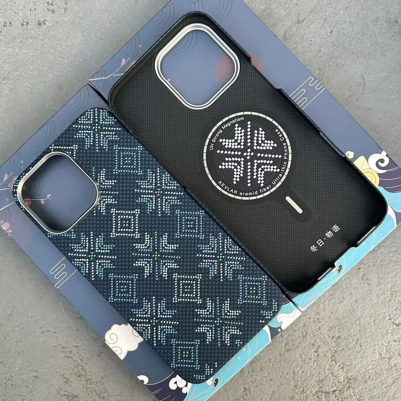 

Чехол из арамидного углеродного волокна для iPhone 16 Pro/16 Pro Max, ультратонкий, легкий, с сильным магнитным креплением MagSafe, защитный чехол из арамидного волокна
