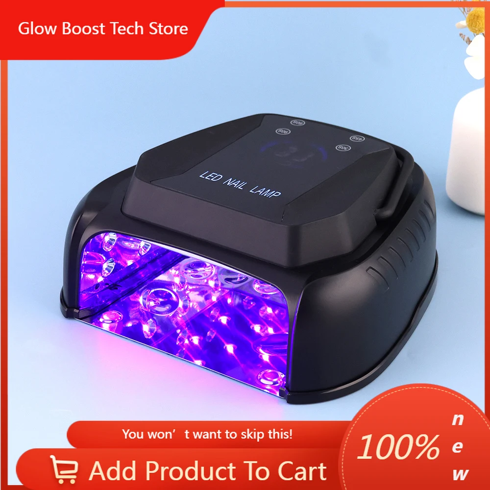 

NY64W Cordless UV LED Nail Lamp Rechargeable Battery Manicure Nail Dryer For Curing Polish 365nm 405nm LEDs