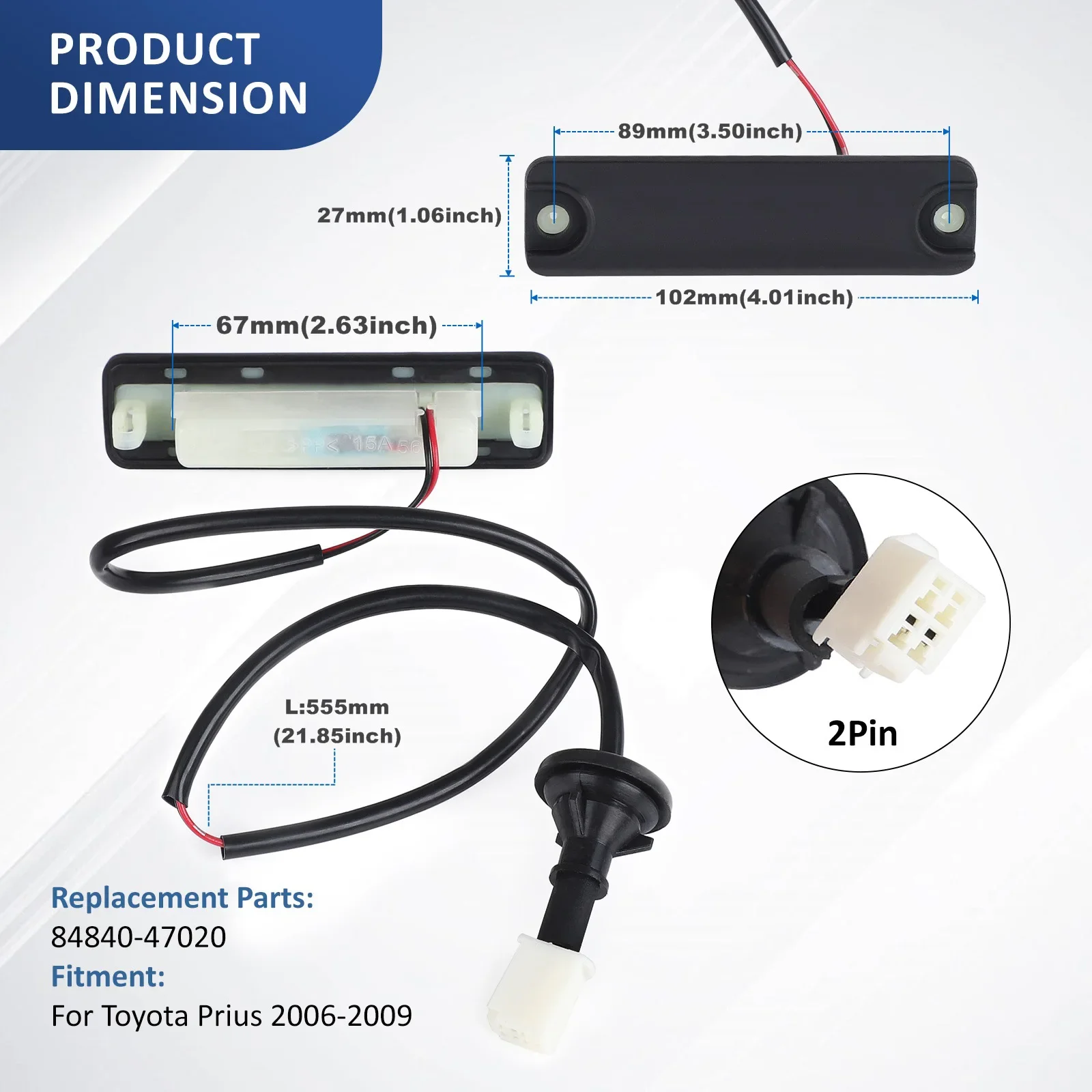 For Toyota Prius 2006-2009 CNSPEED 4840-47020 Black Trunk Tailgate Lock Release Switch Car Tailgate Release Handle Switches