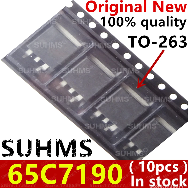 (10piece)100% New 65C7190 IPB65R190 IPB65R190C7 TO-263 Chipset