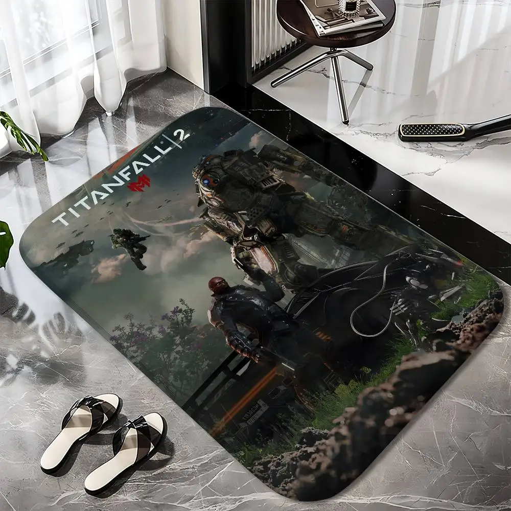

Titanfalls 2 Game Floor Mat Printed Large Carpets Room And Bedroom Carpets Bathroom Anti Slip Door MATS Small Carpets