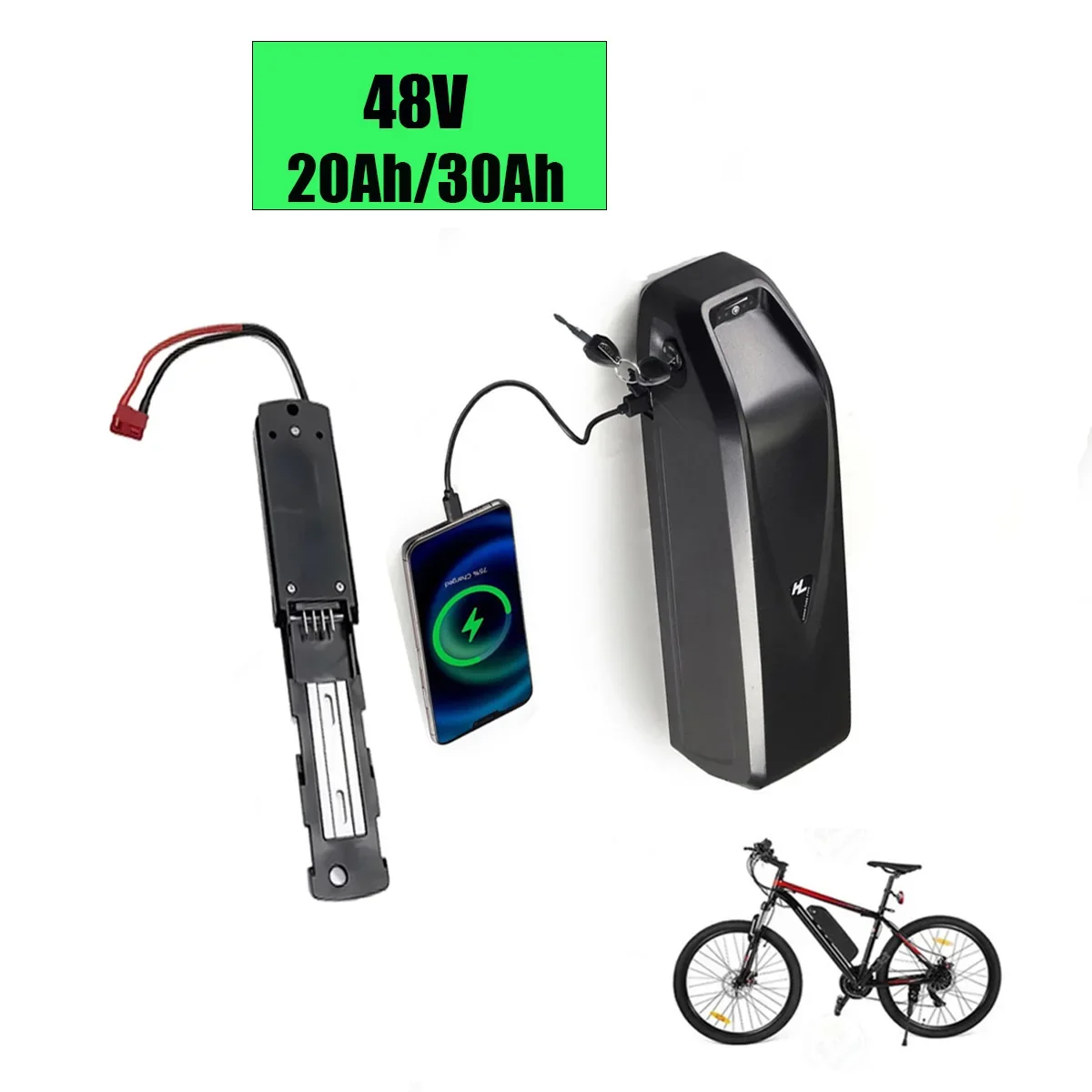 

genuine Brand New 36V48V52V 18AH Hailong Aibik Battery 30A BMS 350W 500W 750W 1000W 1500W18650 Battery Free Shipping and Charger