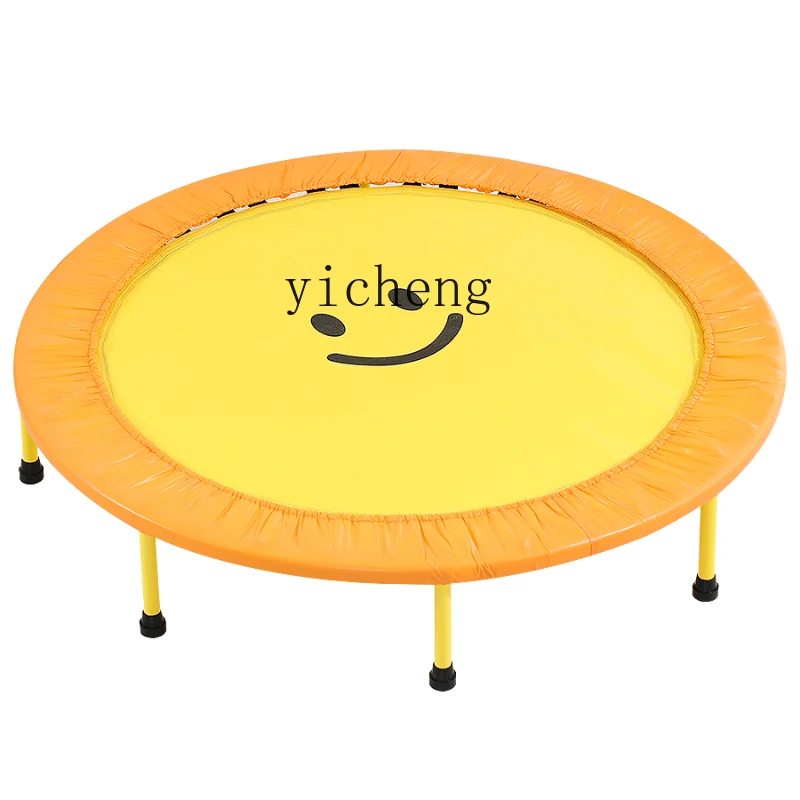 XL Children's Trampoline Household Foldable Indoor Children with Horizontal Bars Trampoline Family