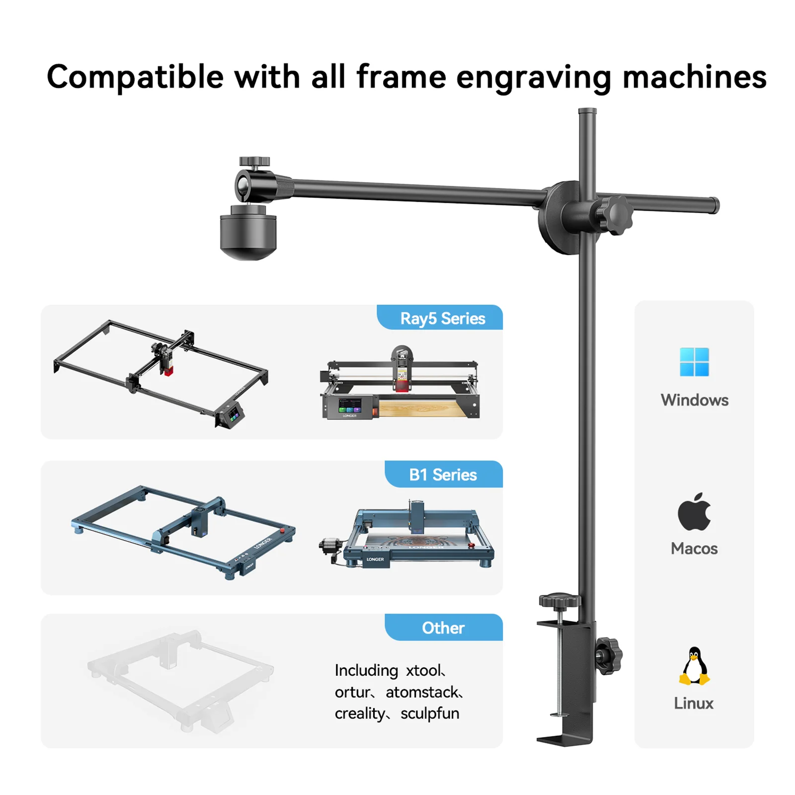 Longer Laser Engraver Camera Module for LONGER RAY5 Series B1 Series and Most Models On The Market