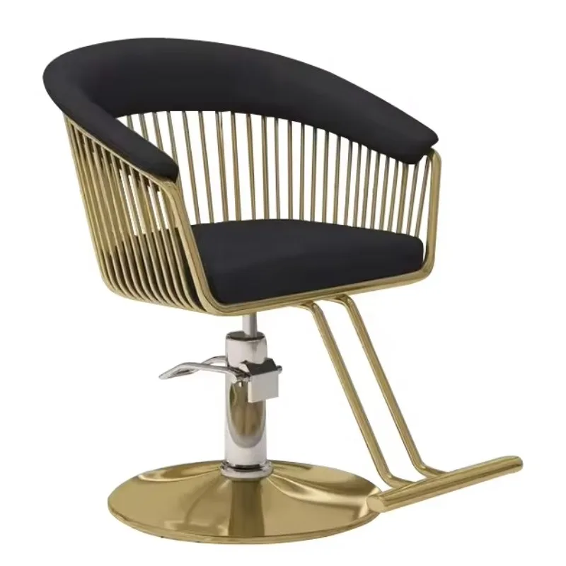 

Popular Metal Salon Barber Chair with Synthetic Leather Barber Chair - Hairdressing Chair