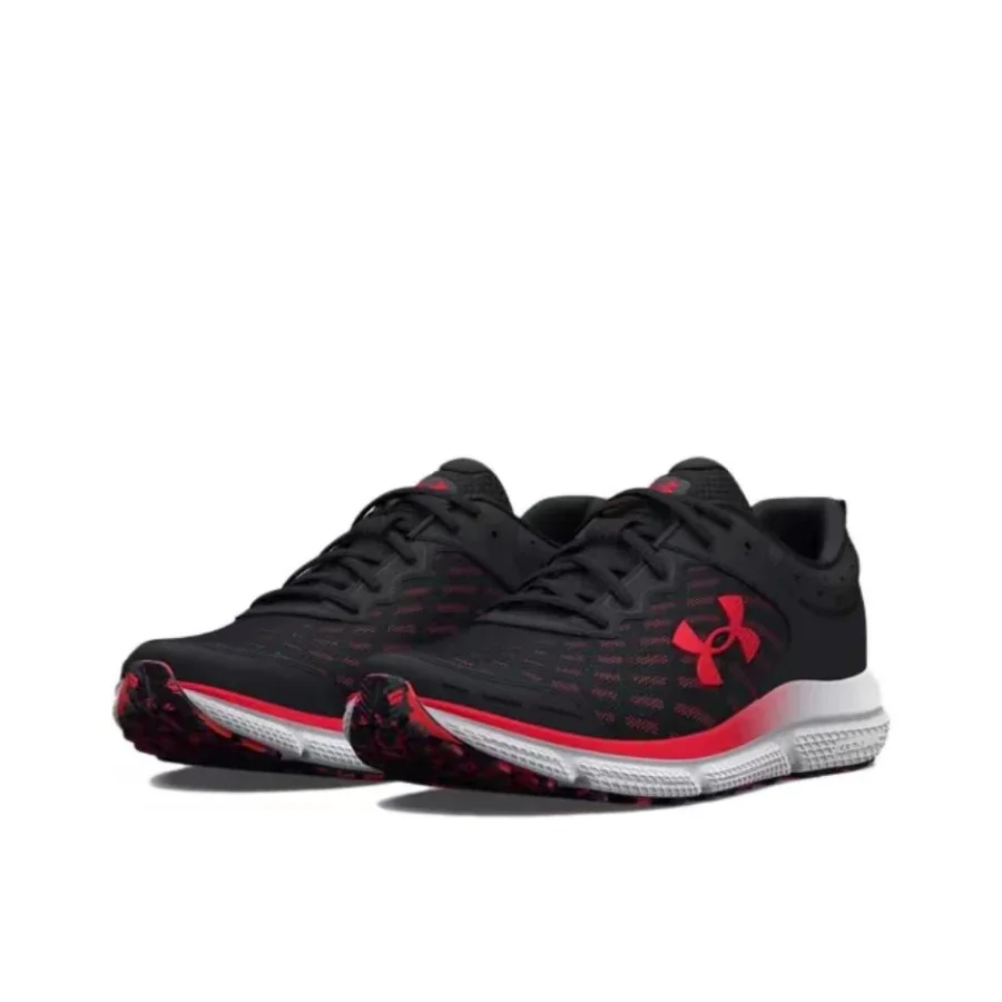 Under Armour Charged Assert 10 Men's Black/Red Low-Top Running Shoes – Trendy, Stylish, Breathable & Versatile 3026175-006
