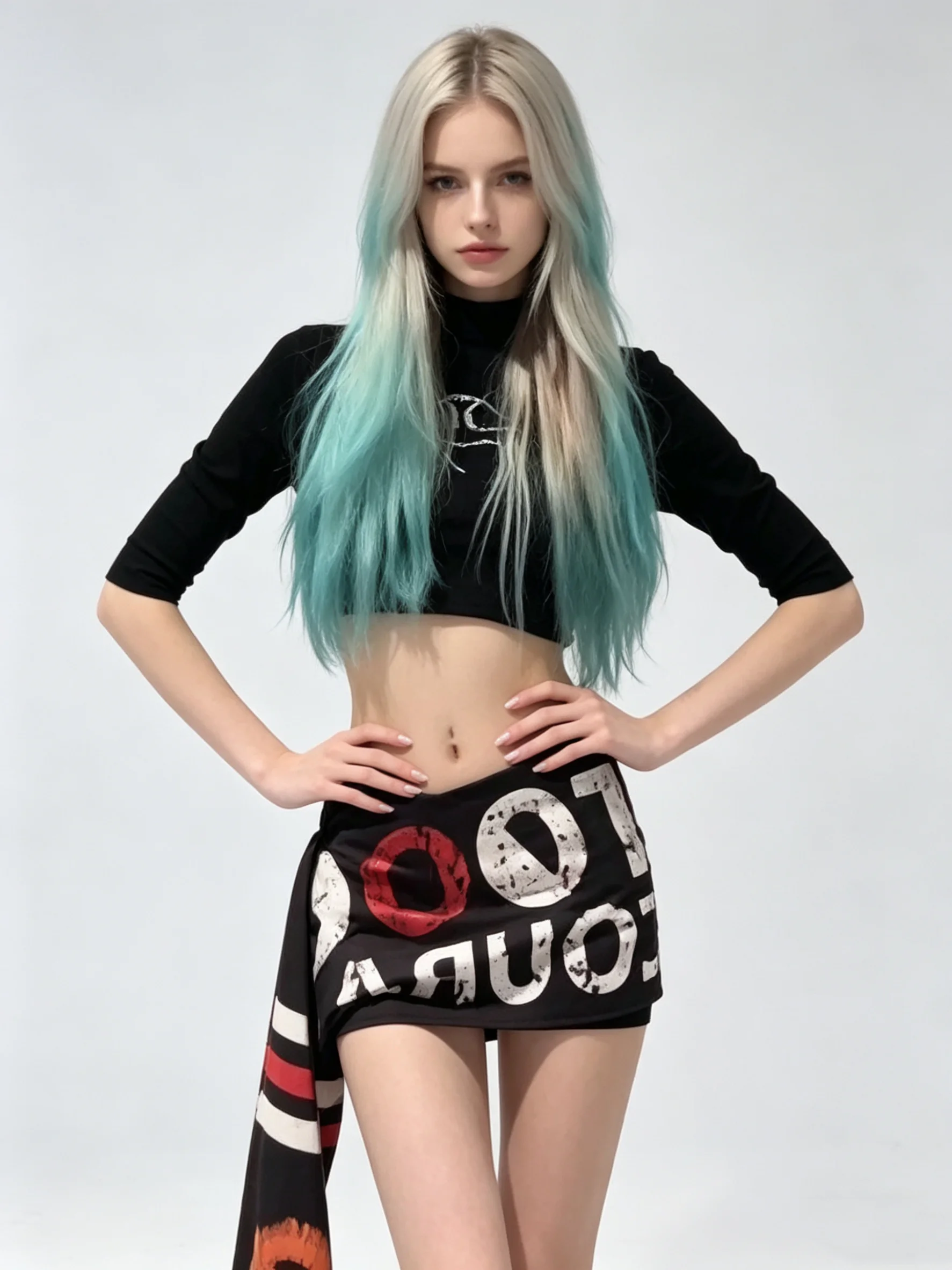 

Женская черная готическая юбка-шорты в стиле Y2K Gyaru Emo с принтом и лентами, мини-юбка в стиле киберпанк с высокой талией, лето 2026