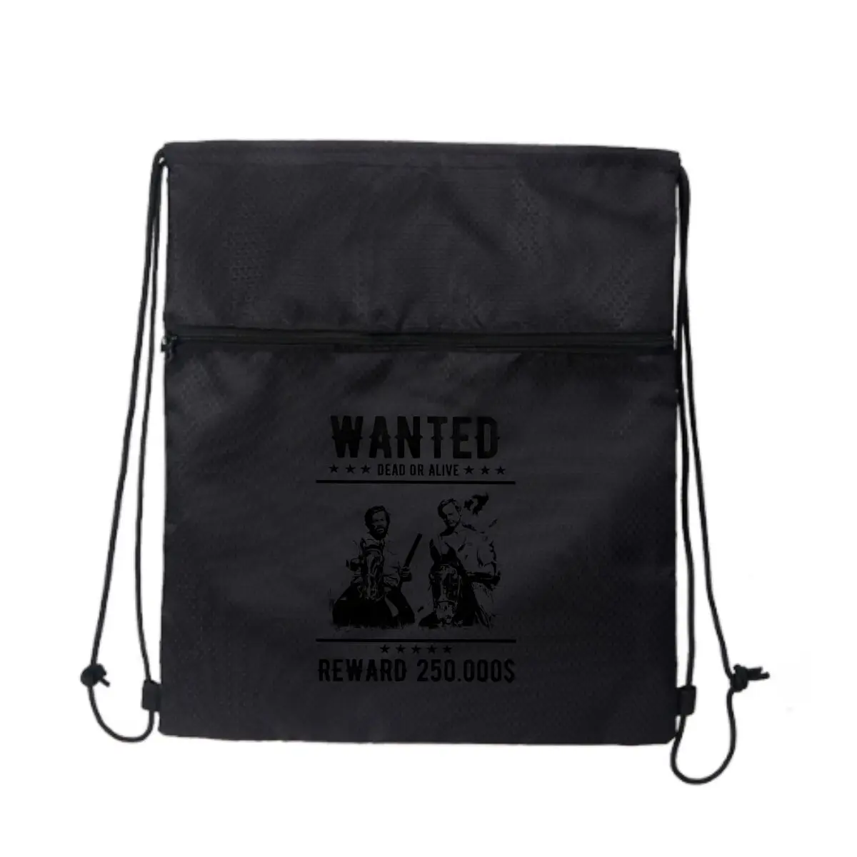 

Wanted Poster Reward Text Show Рюкзак на шнурке Унисекс Школьная спортивная сумка для спортзала