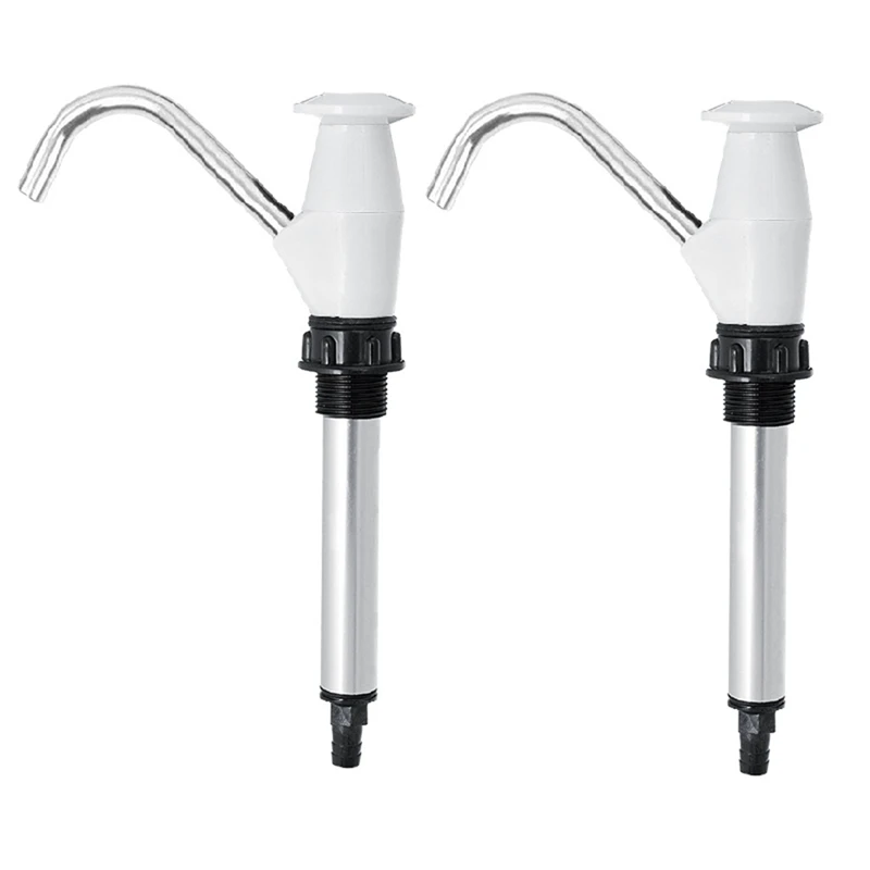 2 Pieces Camping Trailer Sink Faucet RV Pumping Tools Sink Hand Pump Drain Faucet Pumping Tools Hand Drain Pump