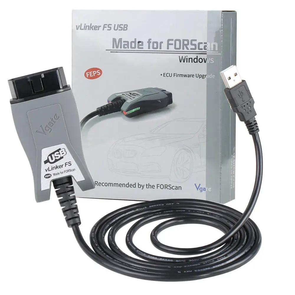 ELM327 For Fo-rd/Maz/-da FORScan HS/MS-CAN ELM 327 OBD 2 OBD2 Car Diagnostic Scanner Interface Tools OBDII Vgate vLinker FS