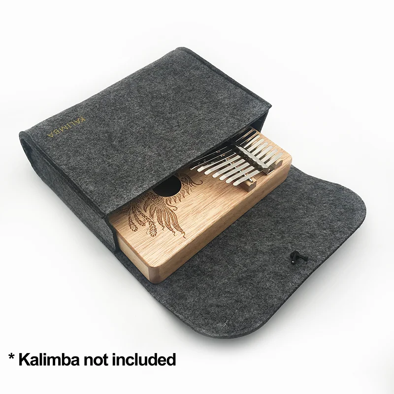 17/15/10 Key Kalimba Bag Universal Portable Cloth Kalimba Soft Bag Gray Durable