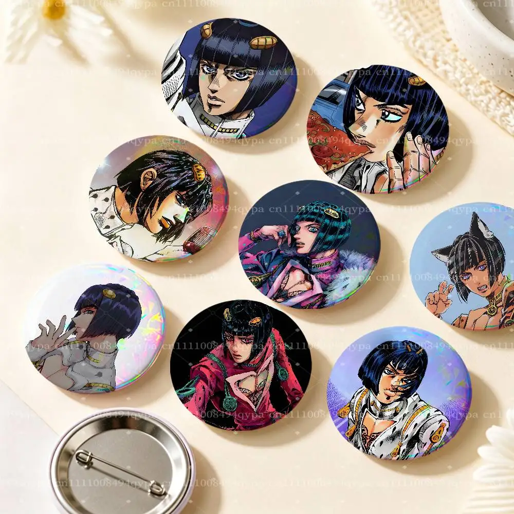 B-Bucciarati J-JOJO Pin Round Circle Shape Metal Button Pin Badge Pinback Decoration Gifts Clothes Decor
