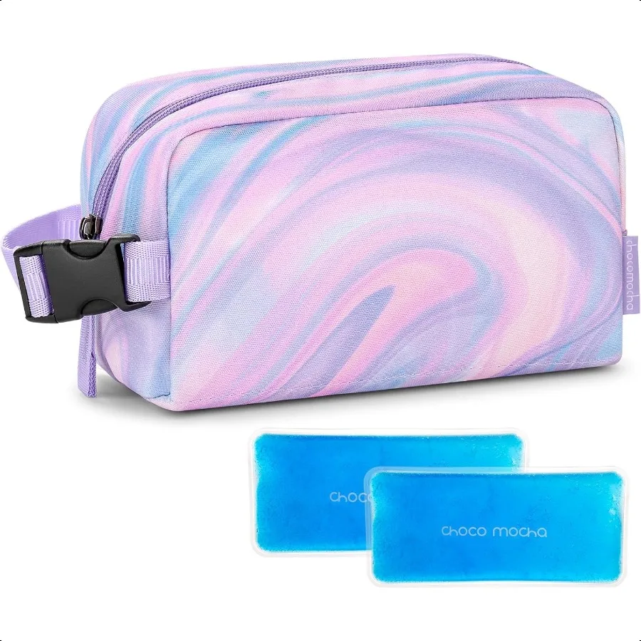 

Small insulated Snack Bag Freezer Snack Bags Small Cooler Bag for School Insulated Lunch Bags Fluid Purple