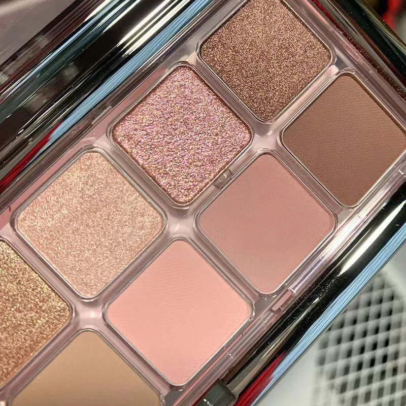 Paleta de sombras de ojos brillantes, 12 colores, polvo de maquillaje pigmentado mate, sombra de ojos de varios colores, belleza duradera