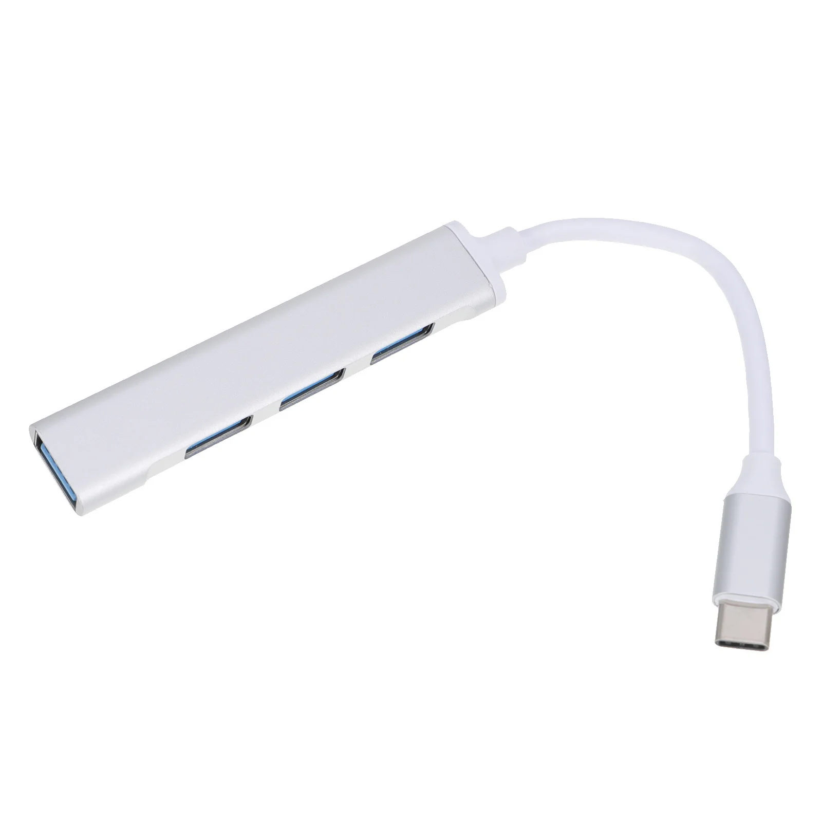 USB Type-C 4 منافذ محور سبائك الألومنيوم دائم متعدد المنافذ البيانات محور الكمبيوتر المحمول المحمول ملحقات الهاتف محولات نقل التوسع