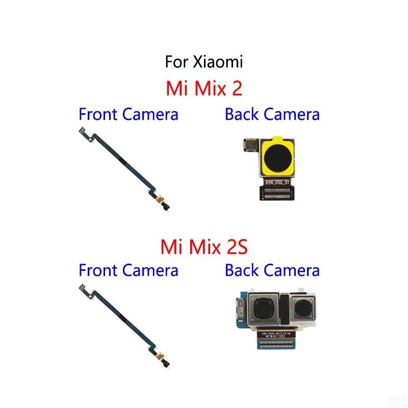 Front Camera Back Facing Big Small Main Rear Camera Module Flex Cable For Xiaomi Mi Mix 2 2S