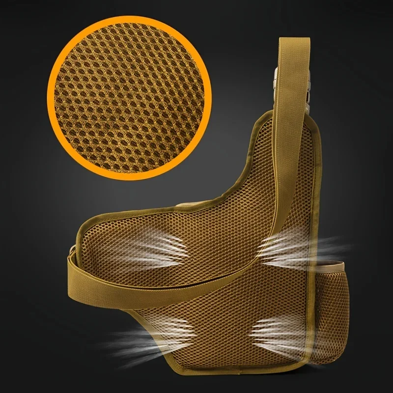 مقاوم للماء حقيبة كتف الصيد الرياضة في الهواء الطلق ركوب الدراجات Crossbody الصدر حقيبة ظهر واحدة السفر تسلق التخييم حقيبة يد التكتيكية