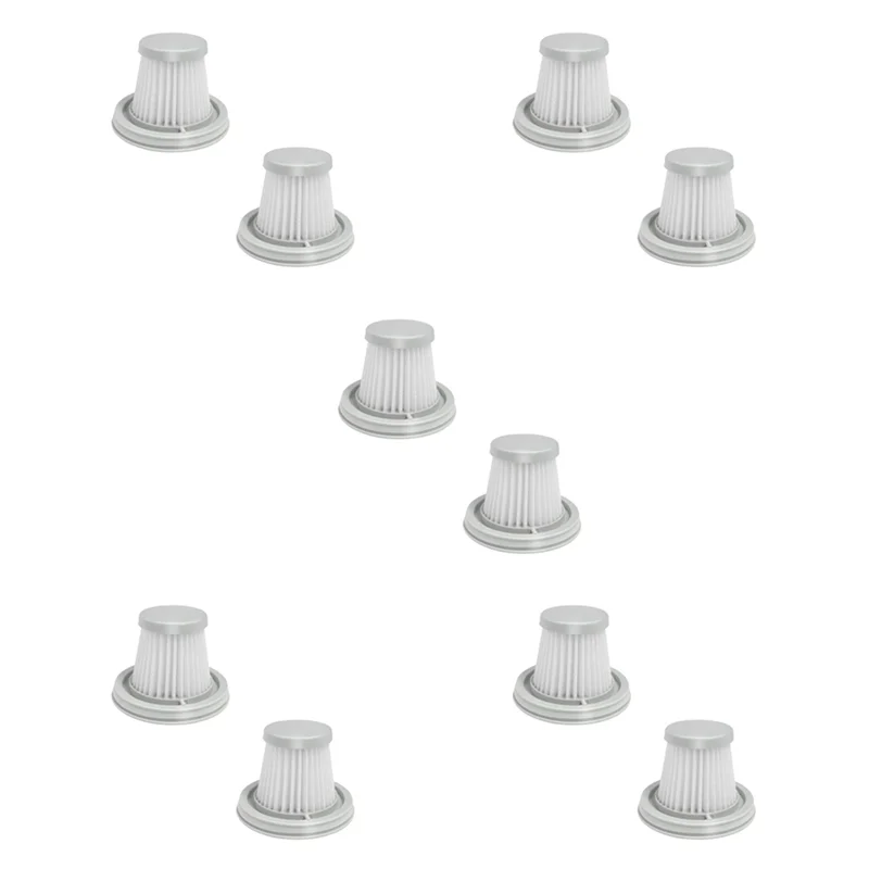 BAAN-adecuado para Xiaomi Mijia Handy accesorios para aspiradoras elementos filtrantes Mini filtro de aspiradora de mano para coche, 10 unidades