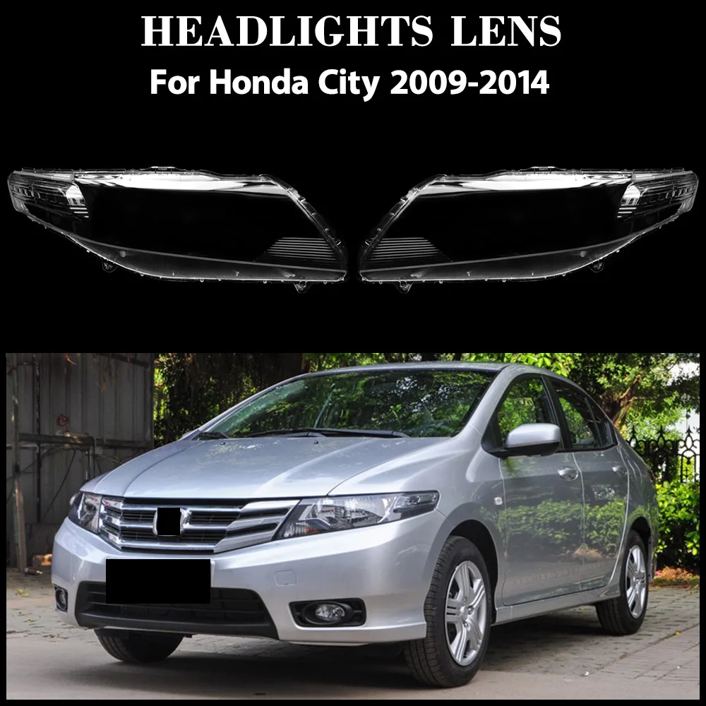 

Для Honda City 2009-2014 крышка передней фары прозрачный абажур корпус лампы маски из плексигласа авто чехол абажур фары