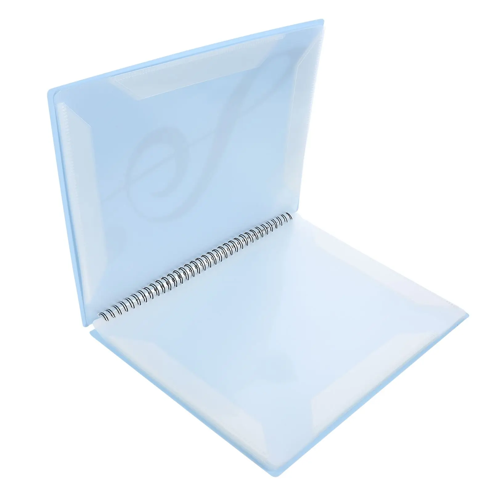

Folder A4 Transparent Spiral Binder File Paper Organizer Document Holder Storage Sheet Music Binder Plastic Music Folder