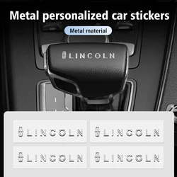 4PCS 3D speaker stereo speaker badge emblem Sticker Car  For Lincoln Aviator Navigator Continental Nautilus Flyer Corsair