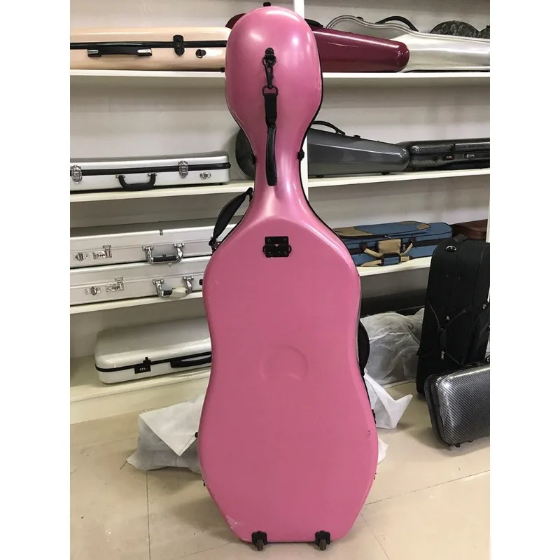 Cello color piano case, pink PC cello hard case, white dots, various appearance styles