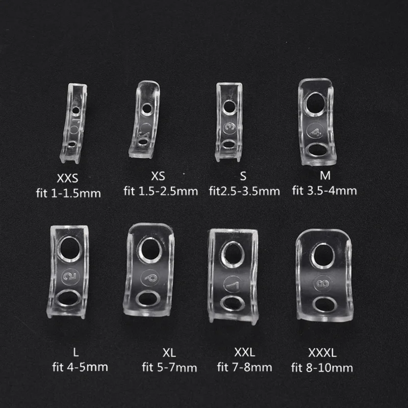 8Sizes Silicone Invisible Ring Size Adjustment Resizer Loose Rings Reducer Ring Sizer Fit Any Rings Jewelry Tools Tightener