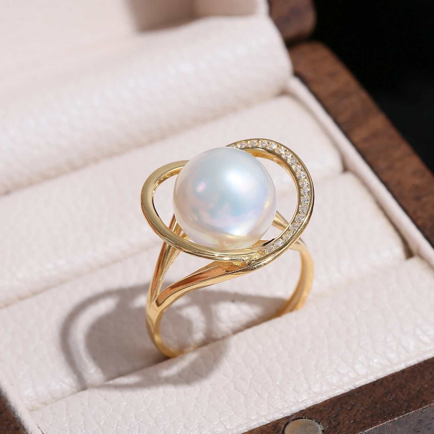 925 Sterling Silver Adjustable Finger Ring Mountings Base Setting Findings Jewelry Mount Accessories for 11-12mm Pearls 3pcs/lot