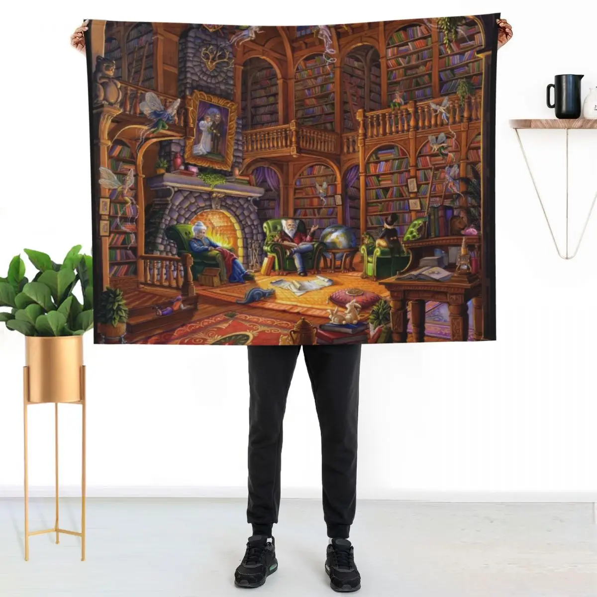 Fireside Fairytales Throw Blanket wednesday decorative Extra Large Throw Fashion Sofas Personalized Gift Flannels Blankets