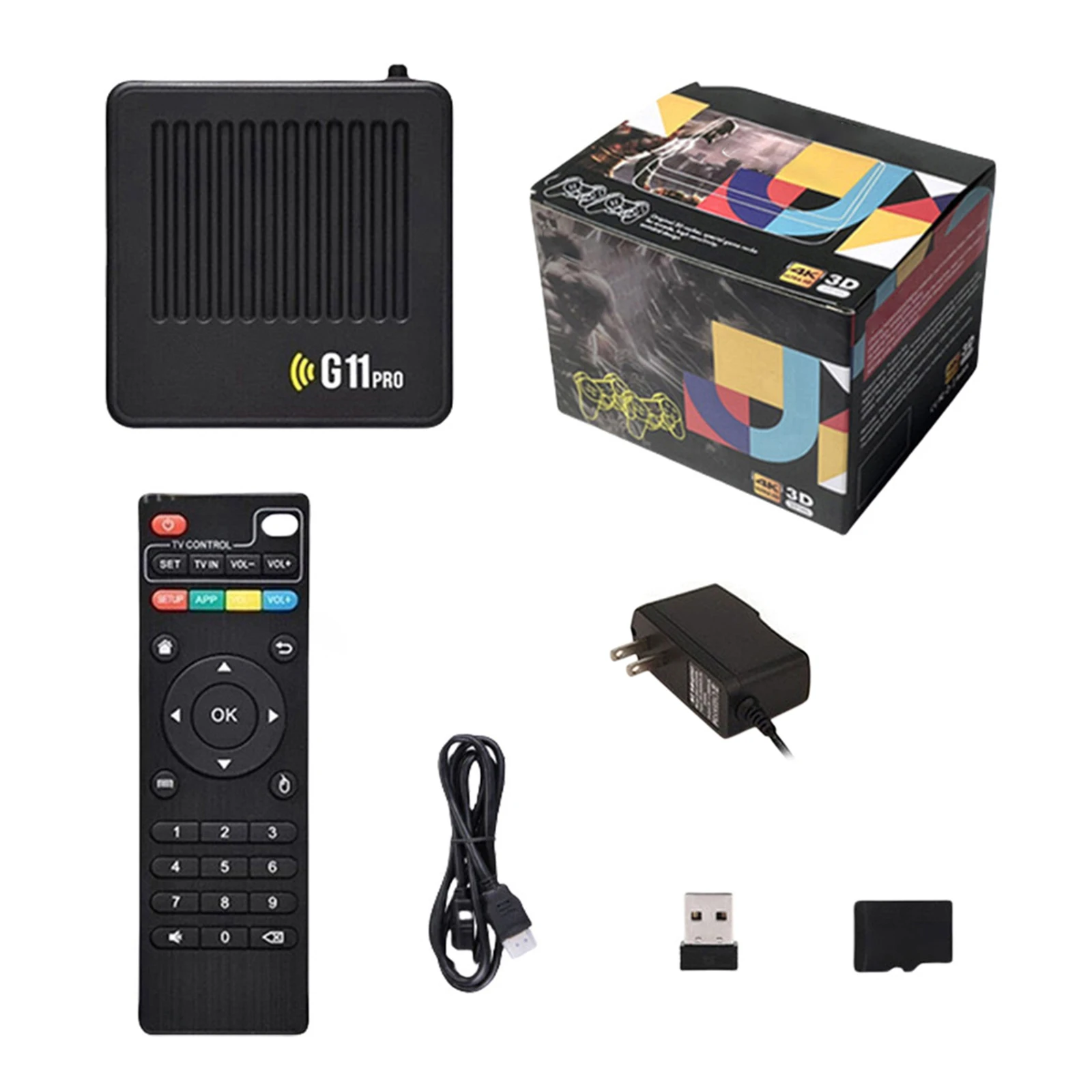 Multiplayer Arcade Console with Wireless Dual Controllers Emulator Console Plug and Play 4K HDMI-Compatible Output US Standard - Image 2